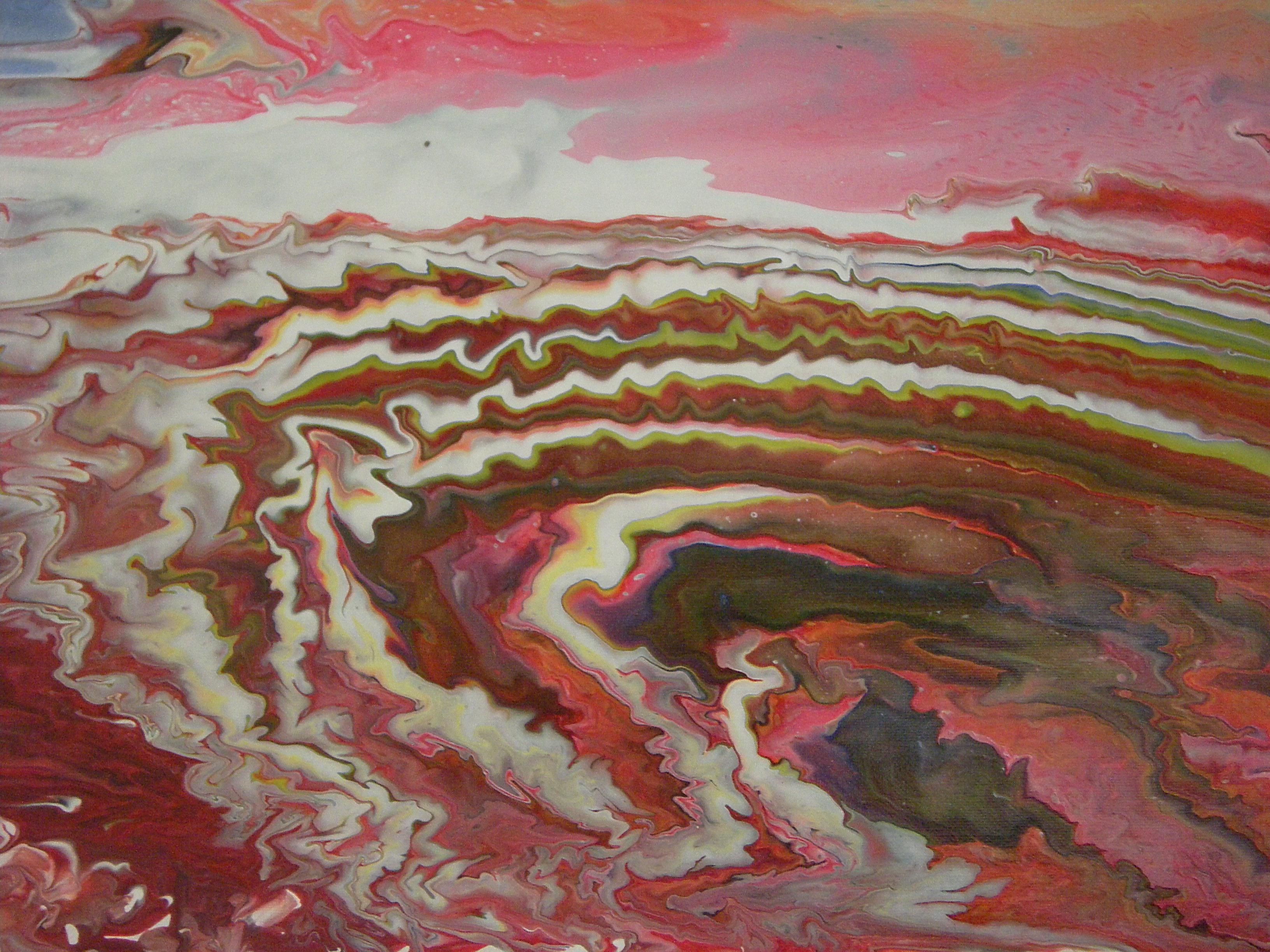 Diana Daniels Abstract Painting - Earthly Red