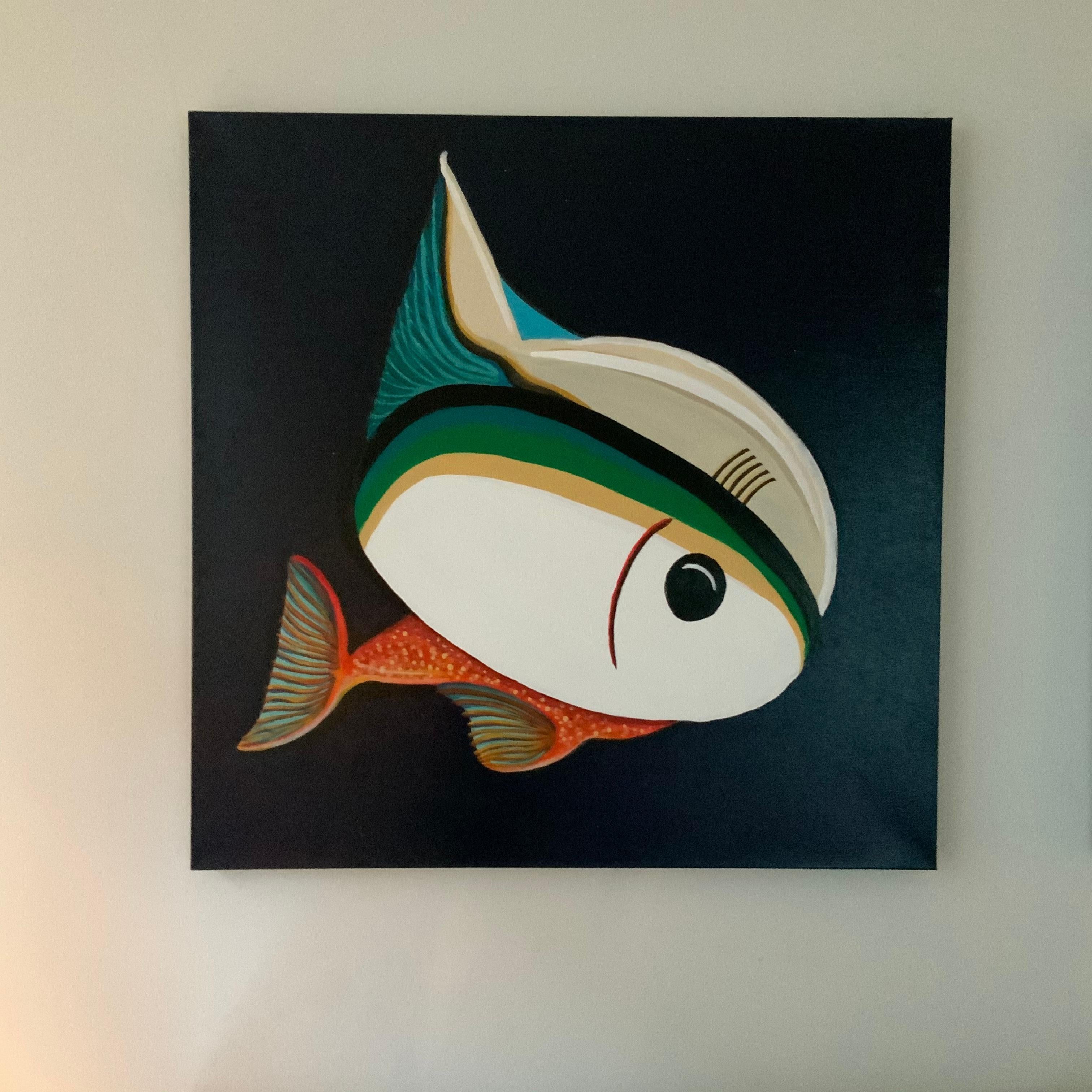 Three Fish  - Painting by Greg Gregor