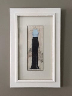Elegant Evening - (15"x23", Dress Painting, Framed)