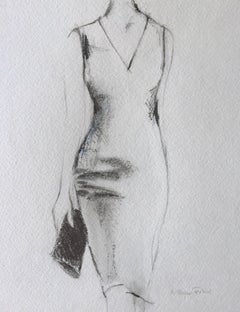 It's All In The Bag #2, 8 "x10", Arte originale su carta, Matita, Bianco e Nero