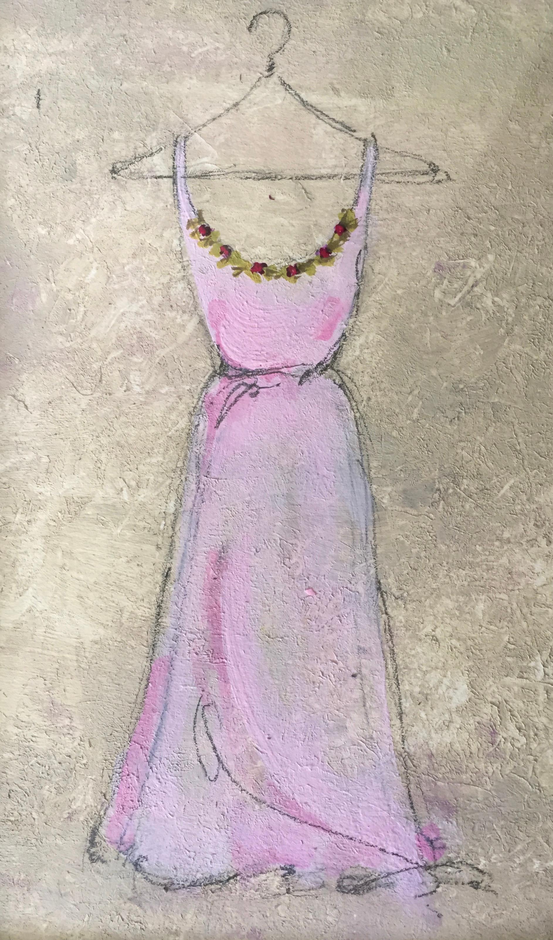 Pretty In Pink - Tre opere d'arte originali, incorniciate, 5,75