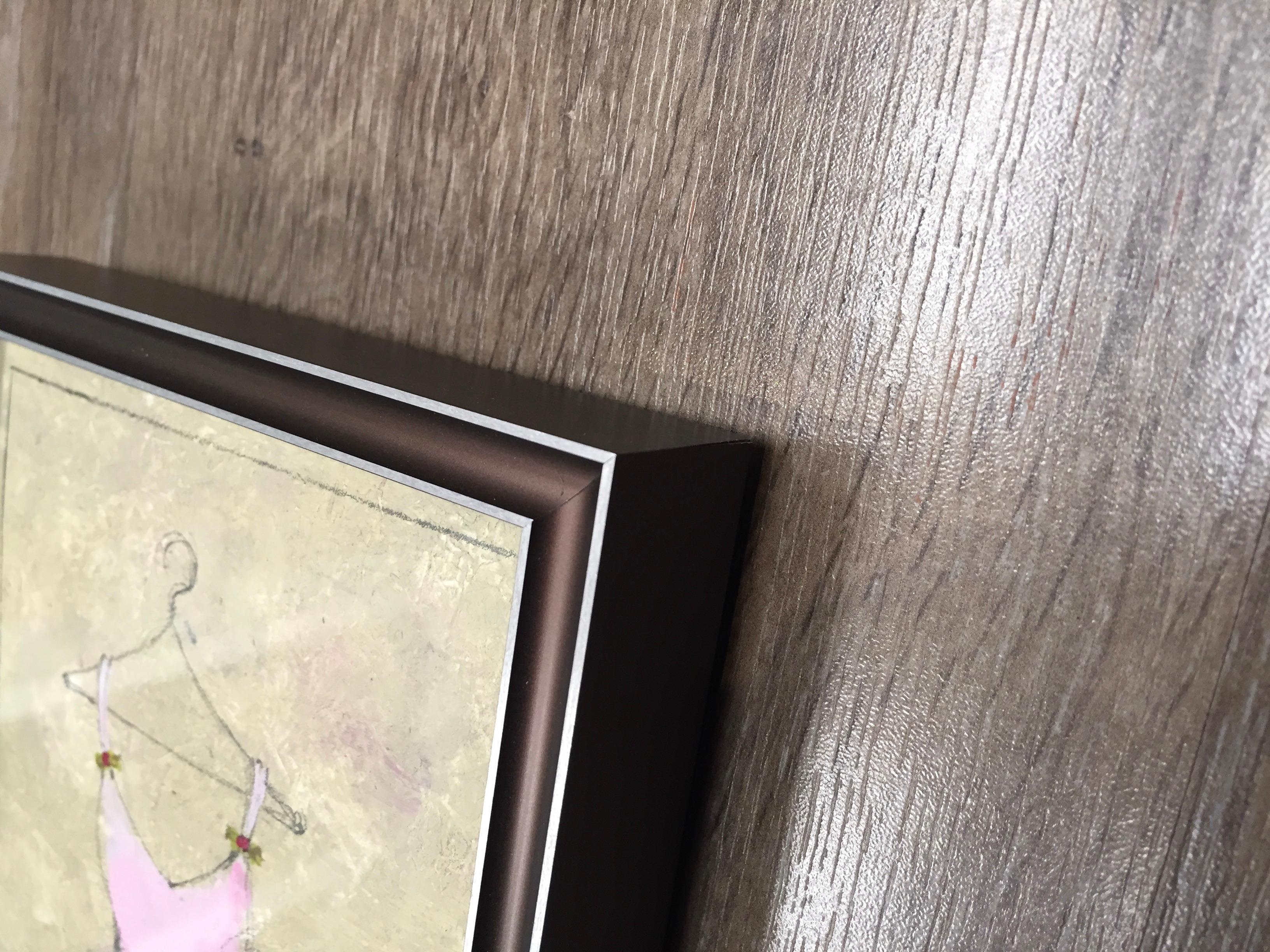 Pretty In Pink - Tre opere d'arte originali, incorniciate, 5,75