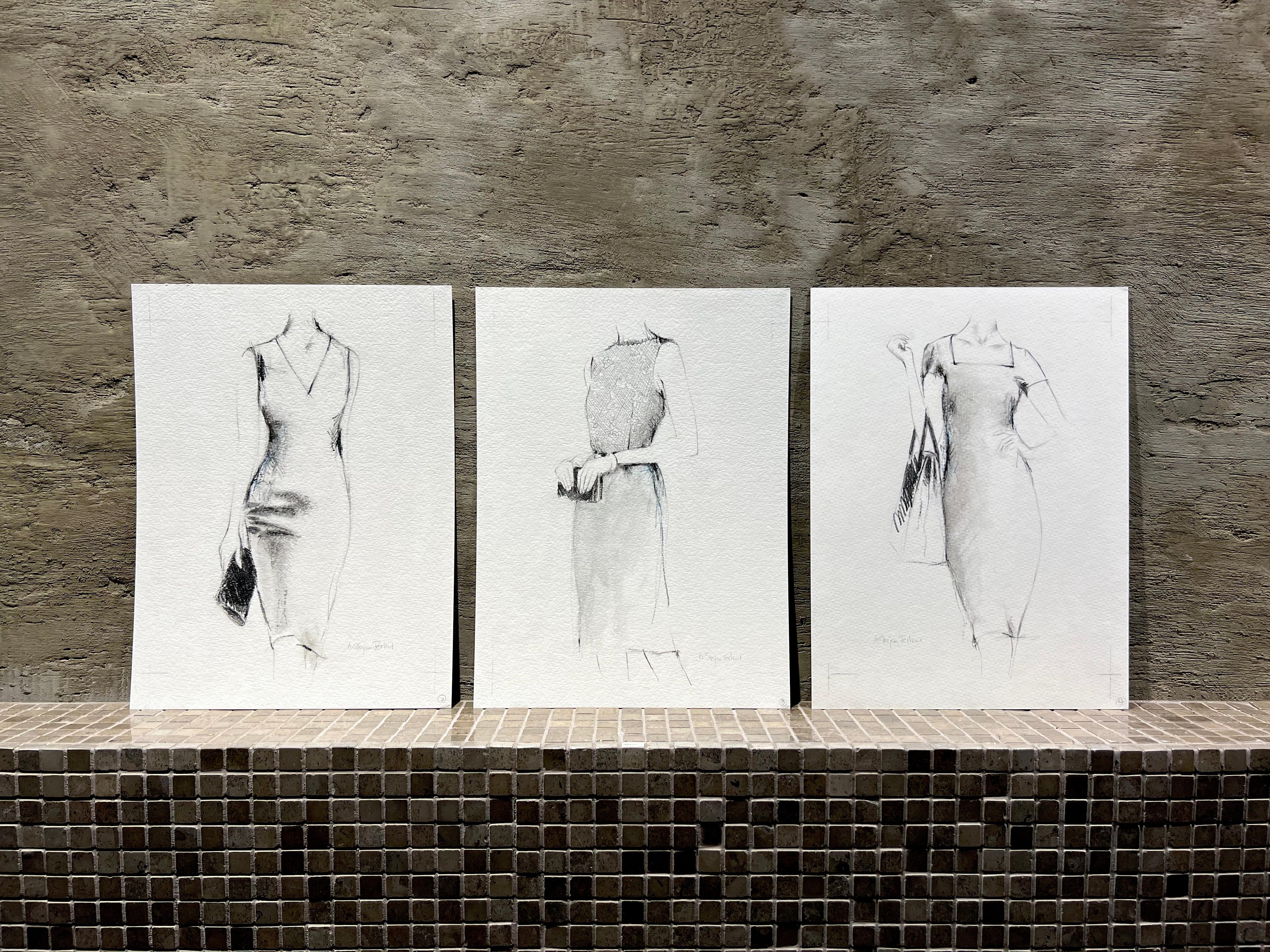 It's All In The Bag, 3 Original Artworks On Paper, 8