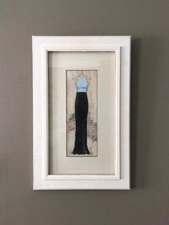 Elegant Evening - 15"x23" Acrylic Painting on Board, Framed, Contemporary Art