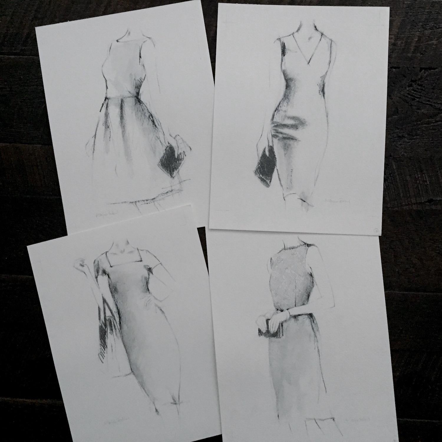 In this artwork on paper, a strong yet understated composition makes for an outcome for expressive and refined. Focus is placed on detailed pencil work with the use of line and shadow. Have it framed without a matte to make it intimate or add a