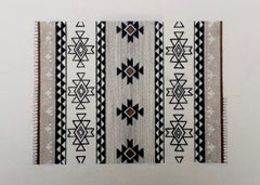 Magic Carpet Ride 2 (Geometric, Black, White, Neutral)