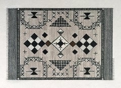 Magic Carpet Ride 3 (Geometric, Black, White, Neutral)