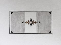 Magic Carpet Ride 4 (Geometric, Neutral, Black and White)