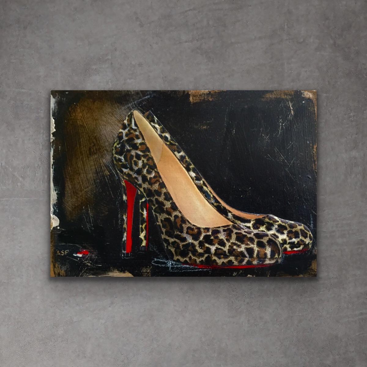 Walk On The Wild Side - (leopard, shoe, red)