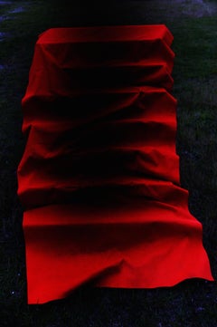 Rote Steps Lieko Shiga, Rot, Schwarz, Zeitgenössisch, Abstrakt, Fotografie, Steps
