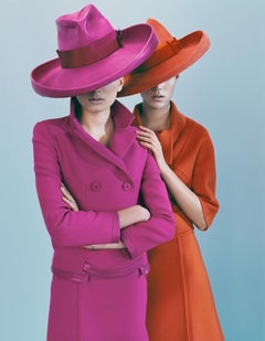 Lily & Freja in Dior – Emma Summerton, Dior, Fashion, Pink, Orange, Woman, Hat