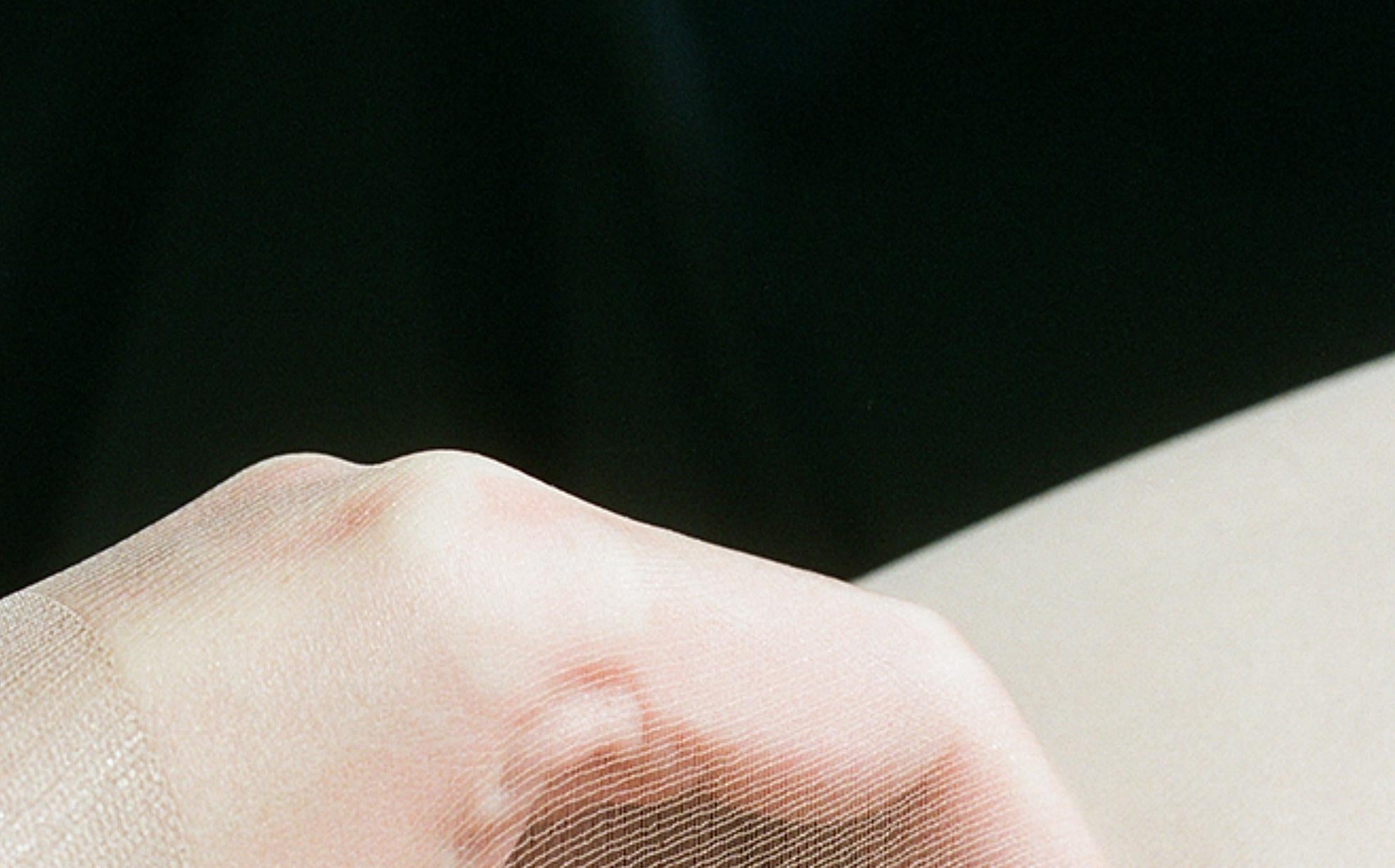 Me in Brüssel Frühjahr 2014 (Beige), Color Photograph, von Lina Scheynius