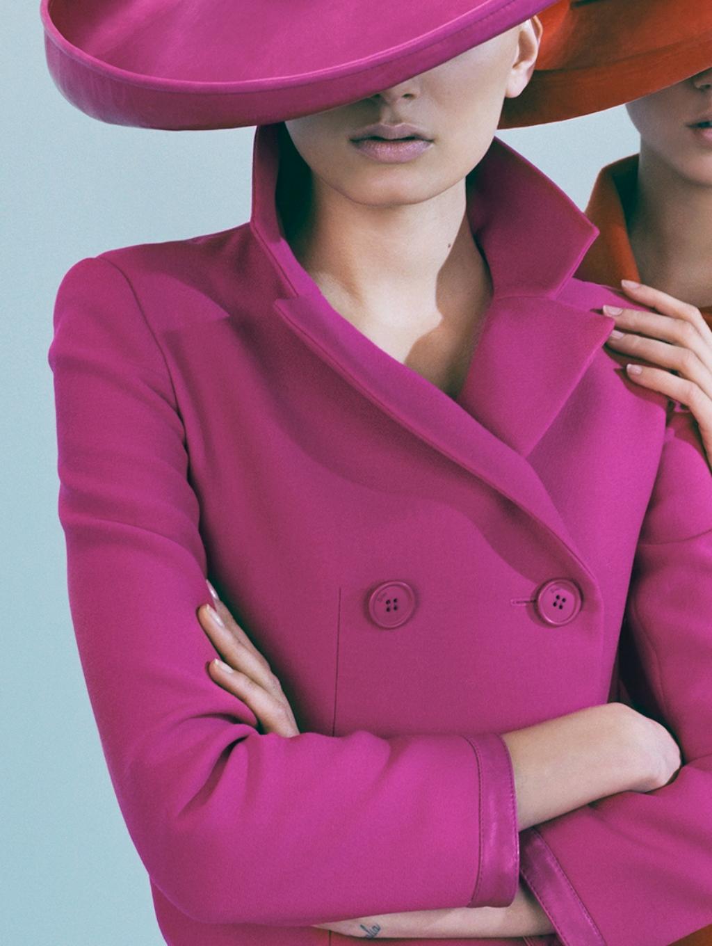 Lily & Freja in Dior – Emma Summerton, Dior, Fashion, Pink, Orange, Woman, Hat 1