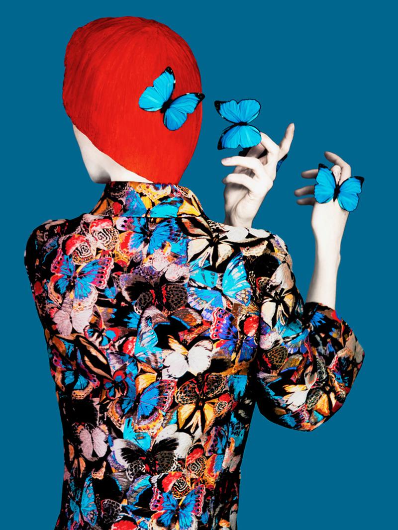 Senza volto (Valentino) - Erik Madigan Heck, Astratto, Farfalla, Moda in vendita 3