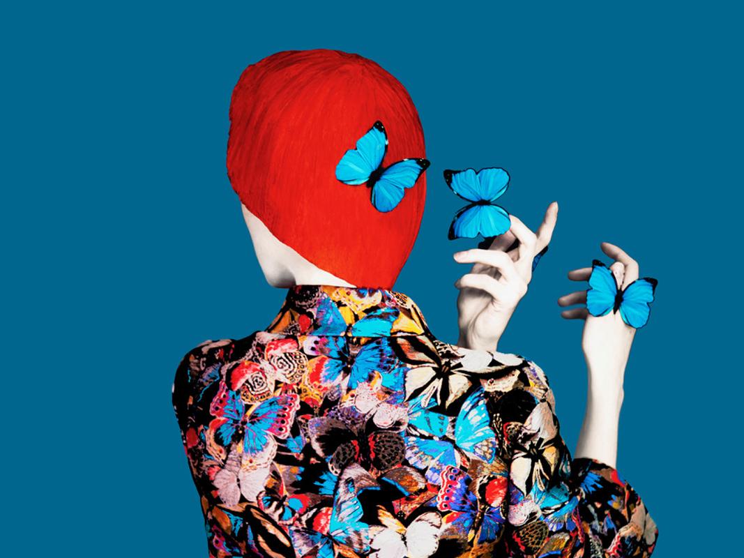 Senza volto (Valentino) - Erik Madigan Heck, Astratto, Farfalla, Moda in vendita 1