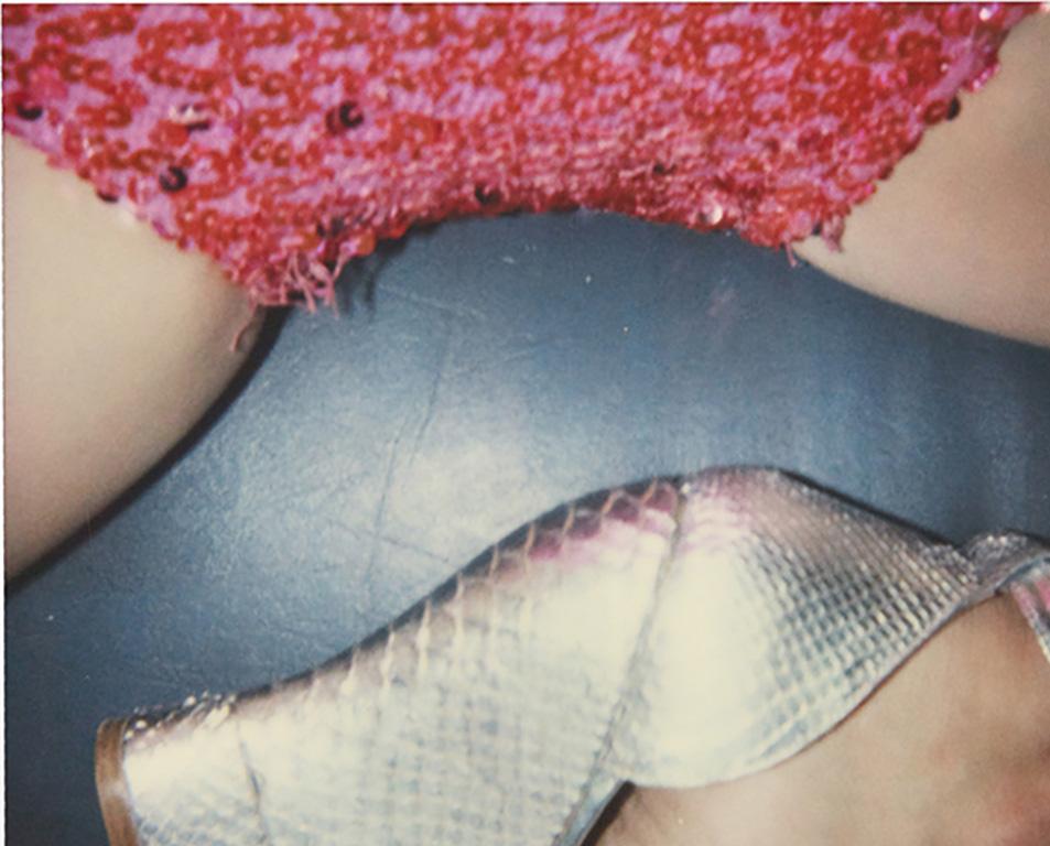 Pink & Silver @ The Che Emma Summerton, Polaroid, talons hauts, mode, art en vente 1