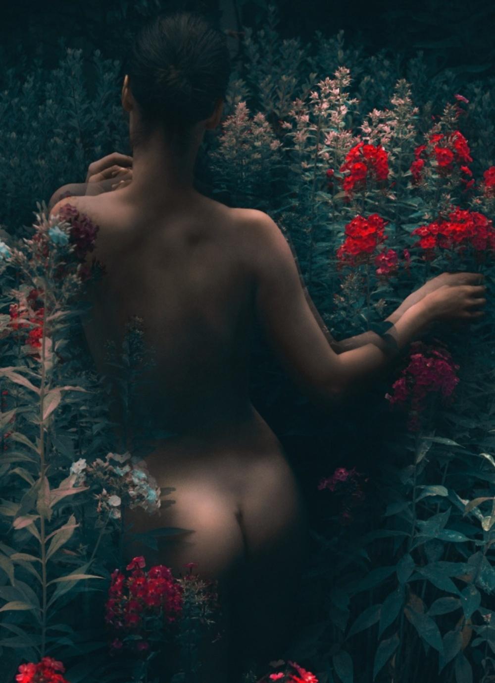 Magenta Dawn, The Garden' – Erik Madigan Heck, Nude, Nature For Sale 1