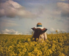 Avebury Landing – Emma Summerton, Polaroid, Fashion, Nude, Woman, Flower Field