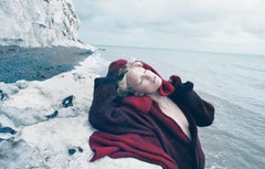 Hannah in Red – Emma Summerton, Fashion, Red, Woman, Water, Ice, Ocean, Model