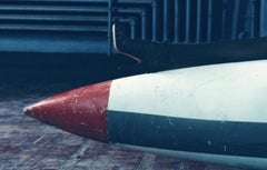 Raquel on a Rock – Emma Summerton, Fashion, Red, Woman, Model, Erotic, Rocket