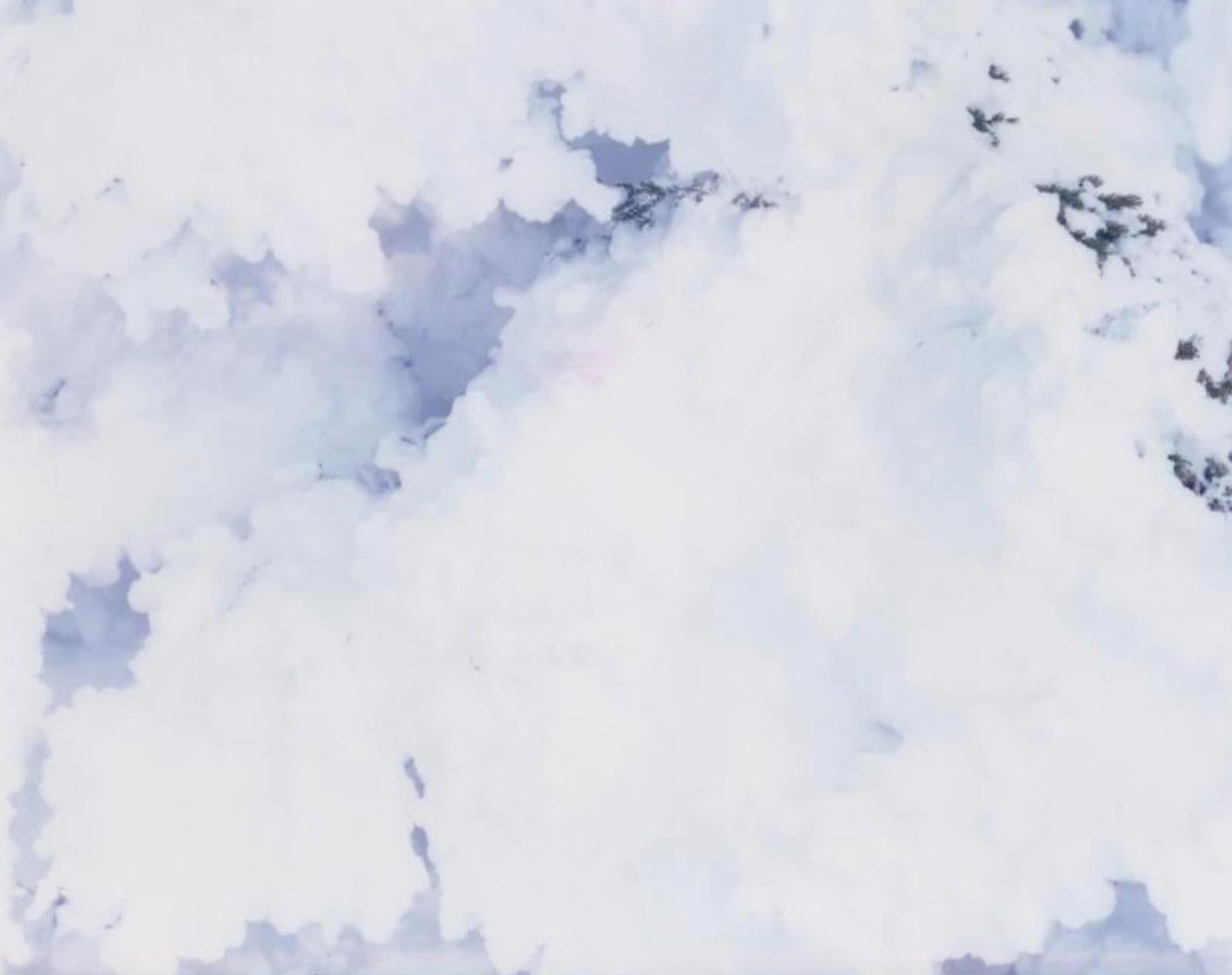 WHITE 09, H-338 – Risaku Suzuki, Nature, Snow, Forest, White, Winter, Japan Art For Sale 1