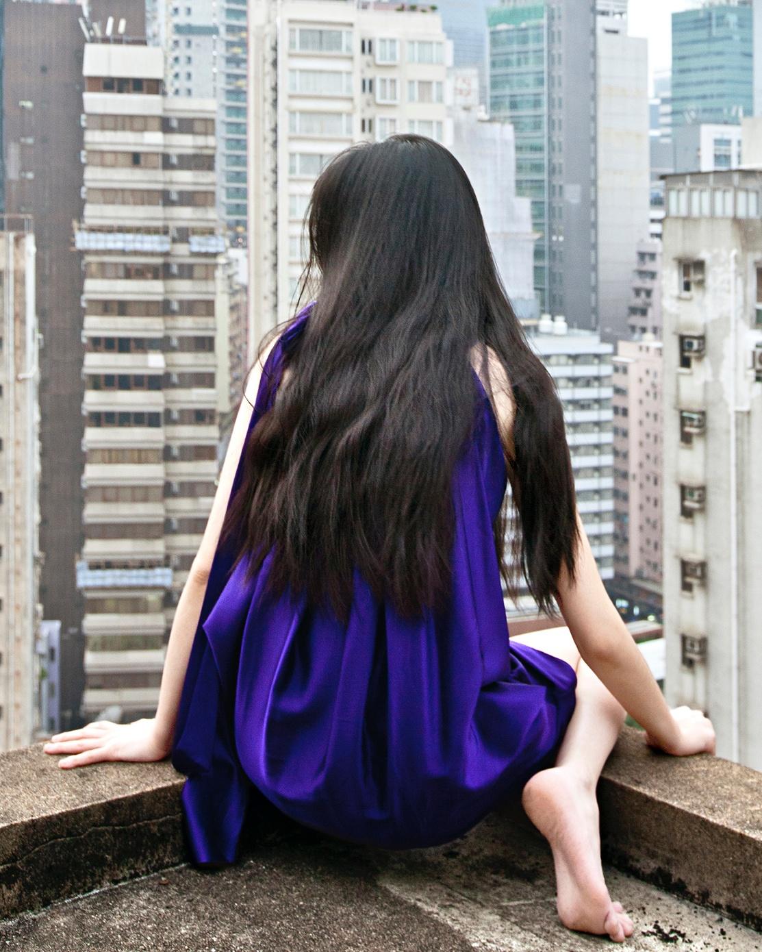 Self-Porträt (Hong Kong) Jun Ahn, Fotografie, Stadtlandschaft, Frau, Hongkong im Angebot 4