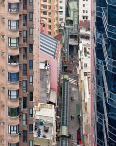 Self-Portrait (Hong Kong) – Jun Ahn, Photography, Cityscape, Woman, Architecture