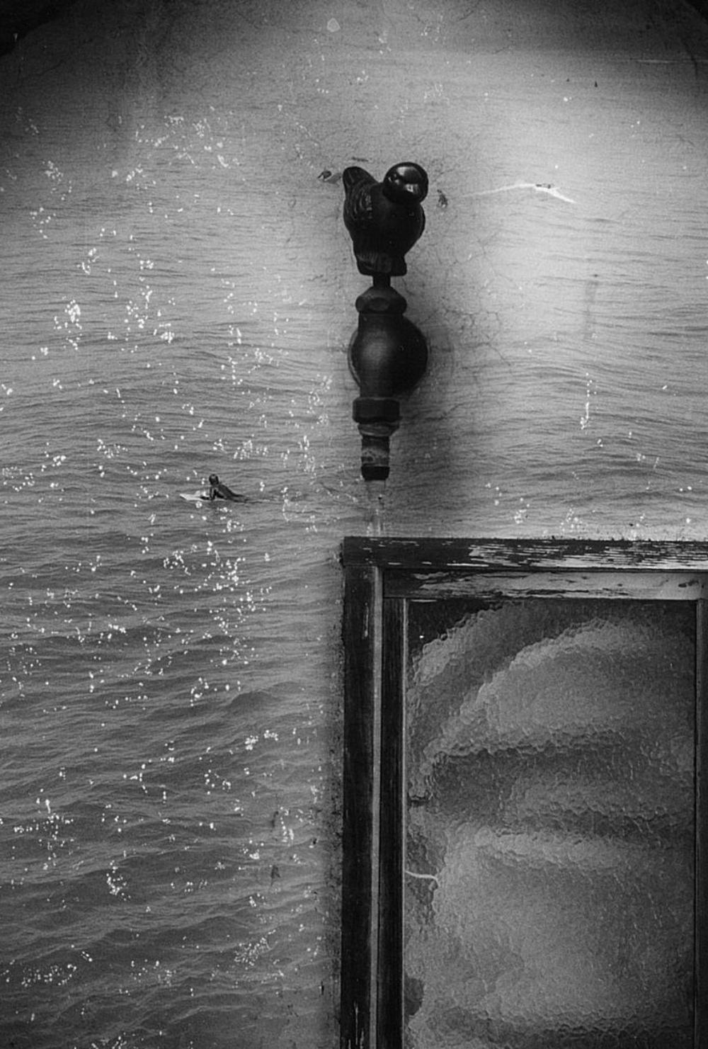 WARNING #49 – Kosuke, Photography, Art, Abstract, Black and White, Water, Window For Sale 1