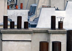 tetti di parigi 2 - Michael Wolf, Città, Colore, Parigi, Fotografia, Astratto