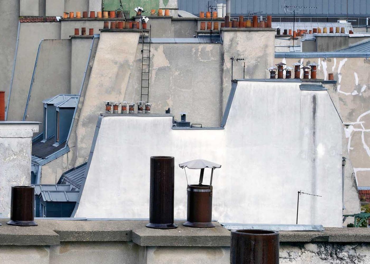 paris roof tops 2 – Michael Wolf, City, Colour, Paris, Photography, Abstract For Sale 1