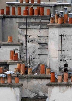 paris roof tops 6 – Michael Wolf, City, Colour, Paris, Photography, Chimneys