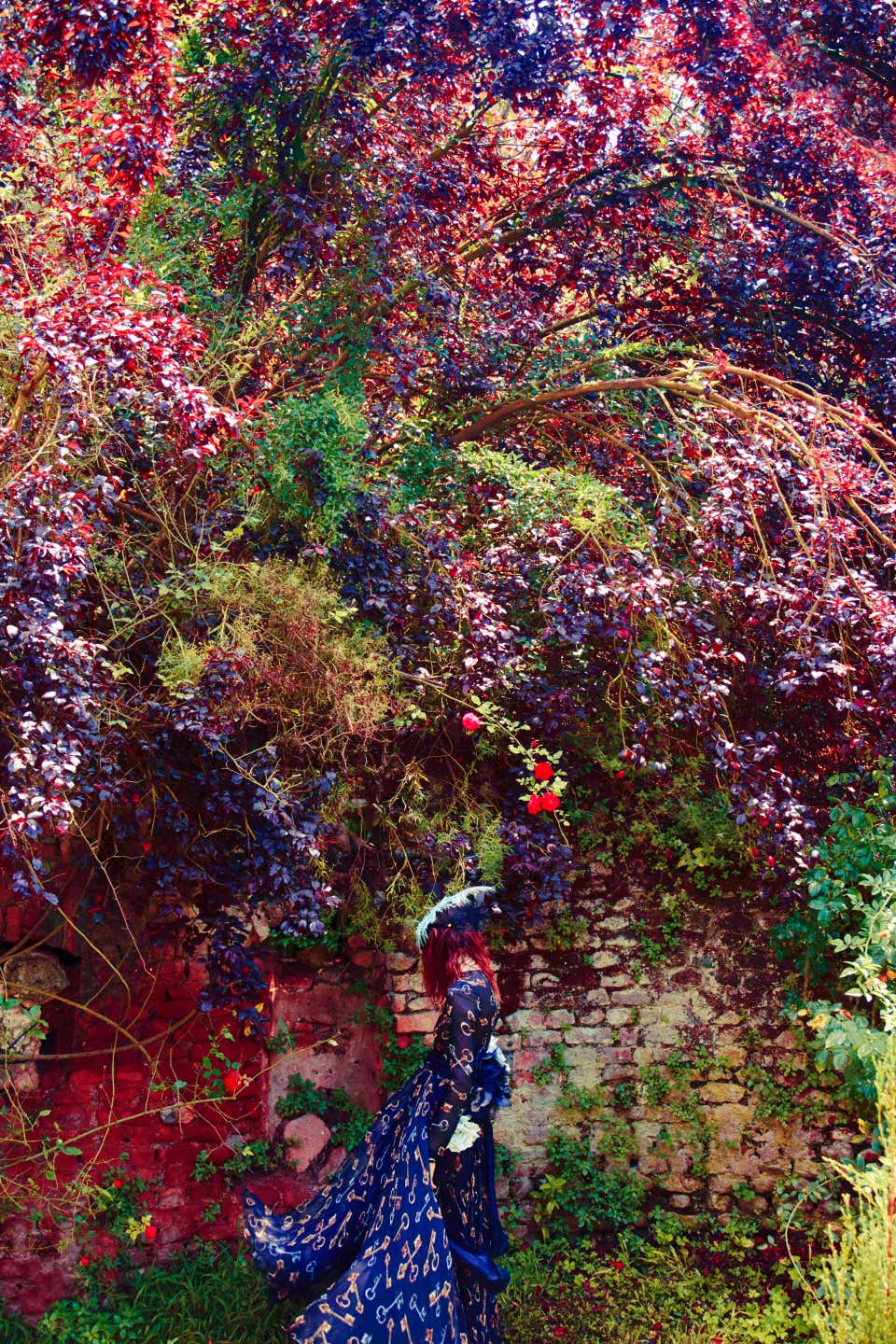 The Gardens of Ninfa, Old Future – Erik Madigan Heck, Pool, Woman, Fashion, Art