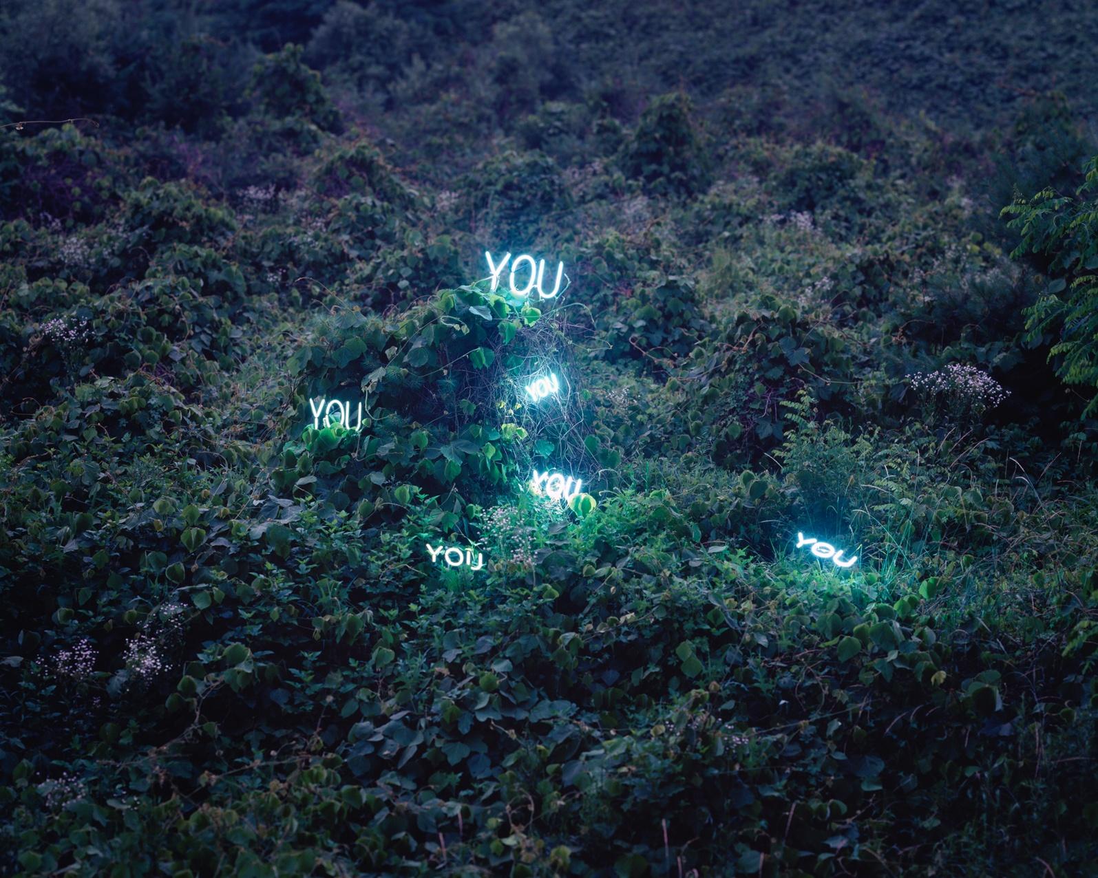 You, You, You......, From the Series 'Aporia' – Jung Lee, Neon, Landscape, Neon For Sale 3