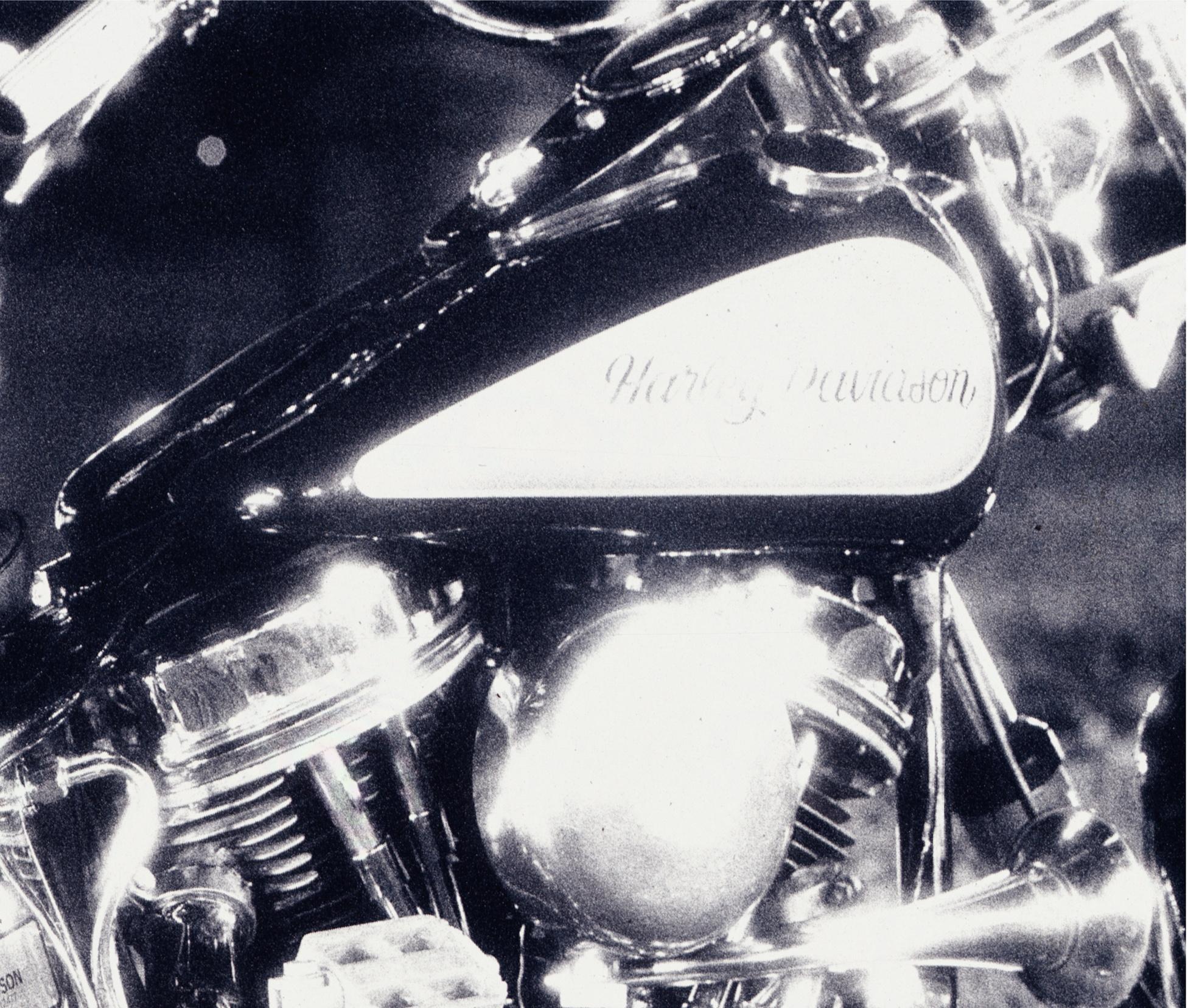 Harley Nick Knight, Photographie, noir et blanc, moto, Harley Davidson en vente 1