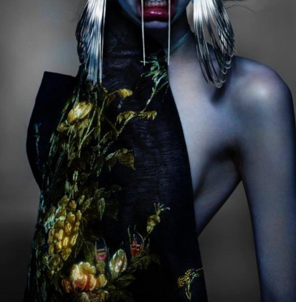 Stella Lucia Deopito portant Alexander McQueen Nick Knight, Photographie, Art en vente 1