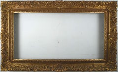 Antique Louis XV Wood Carved and Gilt Frame