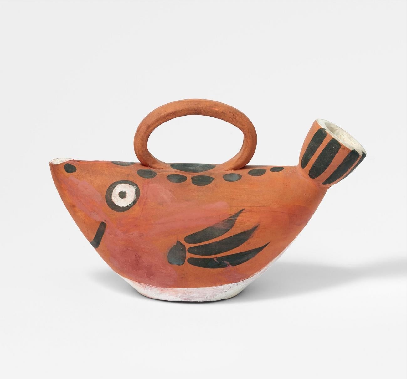 Sujet Poisson (A.R. 139). Ceramic Stamped Madoura Plein Feu, Edition Picasso - Art by Pablo Picasso