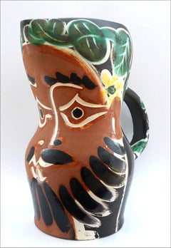 “Le Barbu” (A.R. 217). Ceramic Stamped Madoura Plein Feu, Edition Picasso