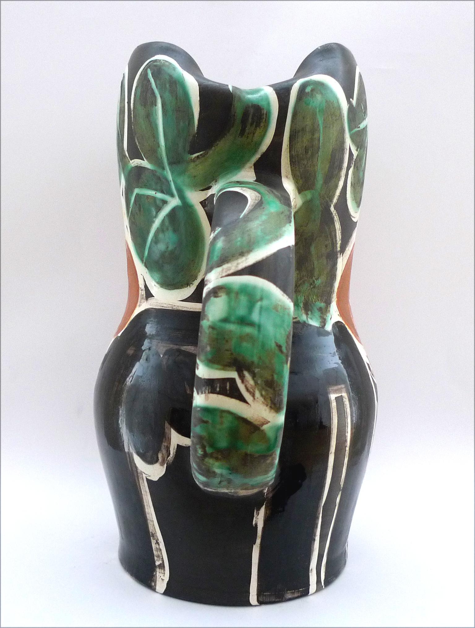 Le Barbu (A.R. 217). Keramik gestempelt Madoura Plein Feu, Auflage Picasso im Angebot 2