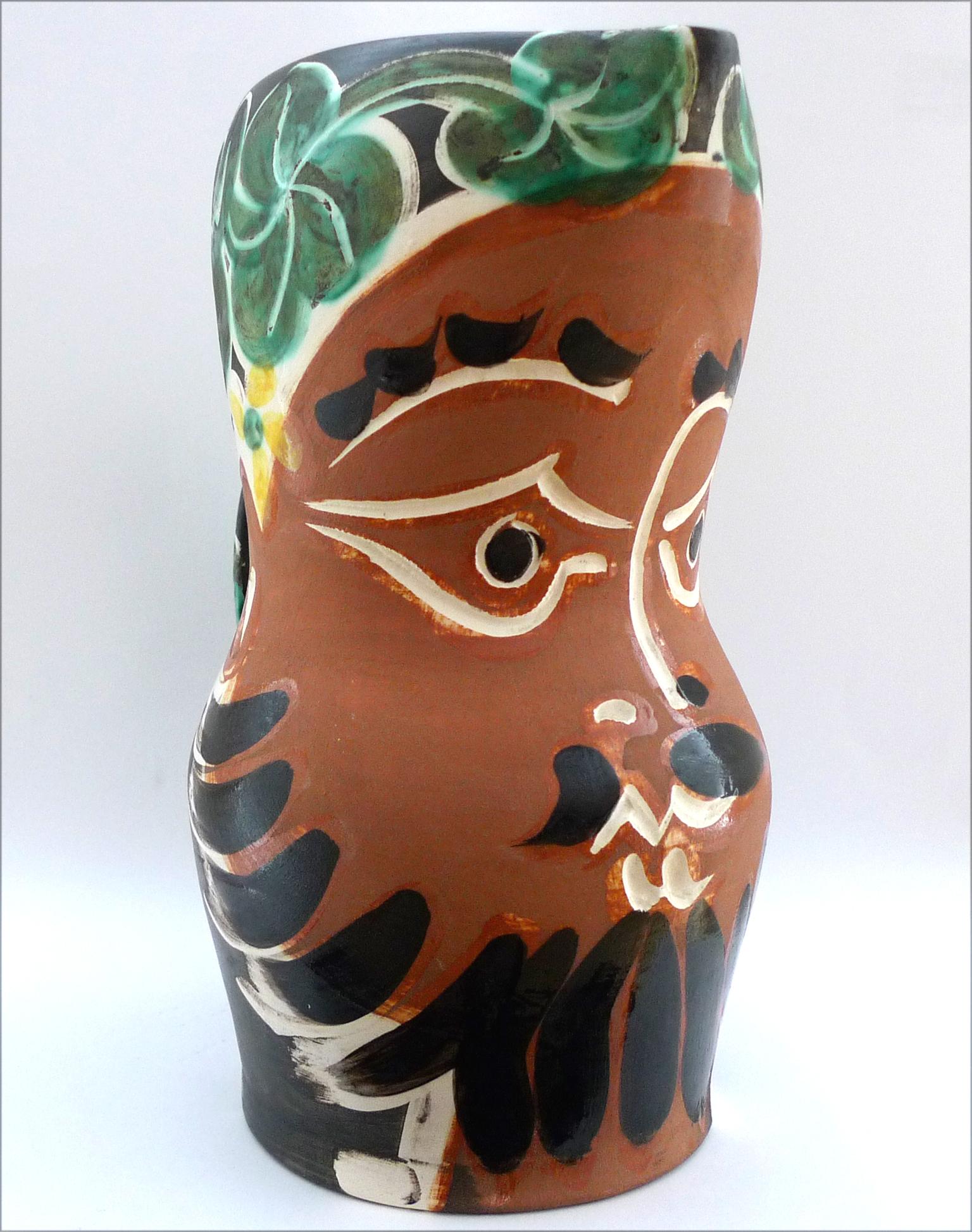 Le Barbu (A.R. 217). Keramik gestempelt Madoura Plein Feu, Auflage Picasso im Angebot 5