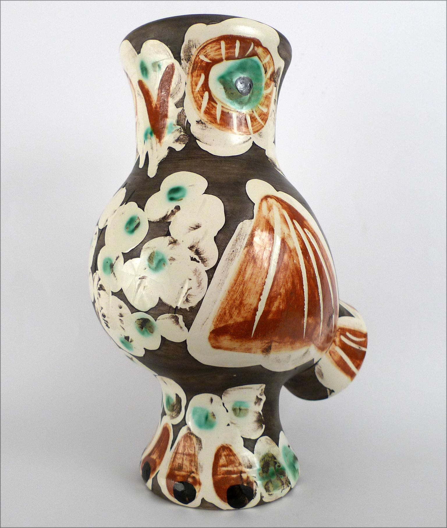 Picasso Keramik, Chouette (A.R. 543), Keramik (Moderne), Art, von Pablo Picasso