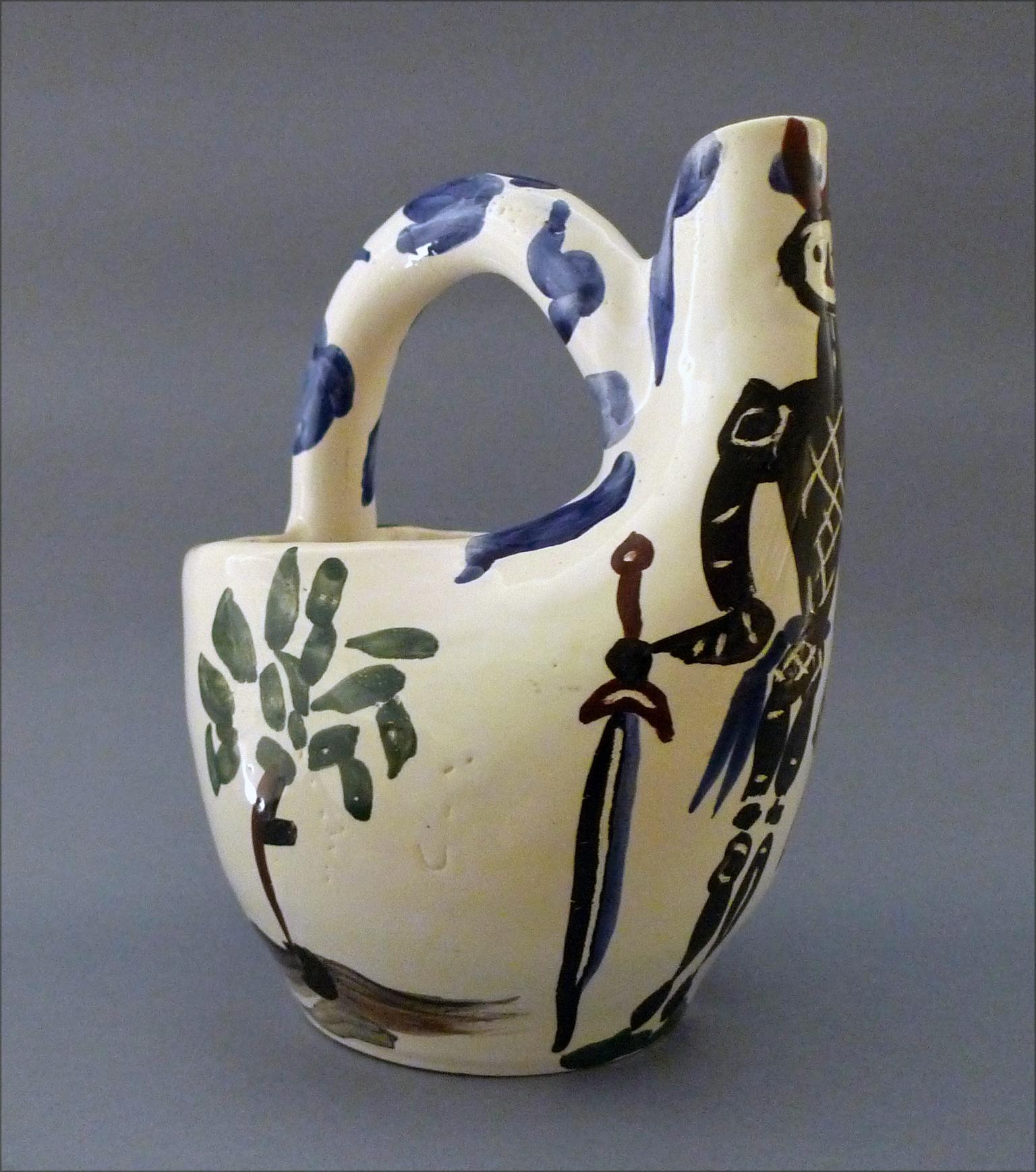 Picasso Ceramic, Cavalier et cheval (A.R. 138) For Sale 1