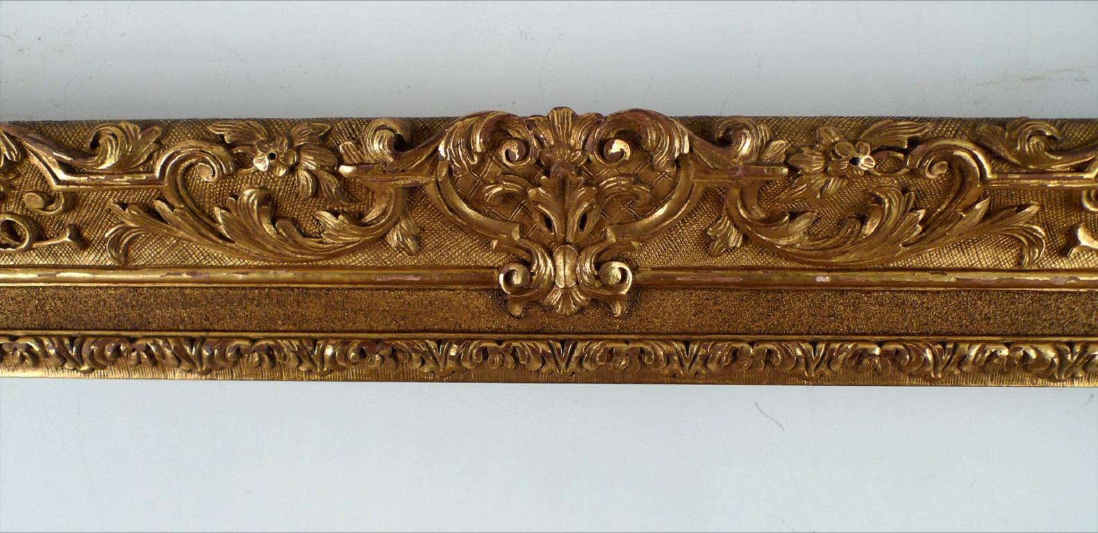 Louis XV Wood Carved and Gilt Frame For Sale 1