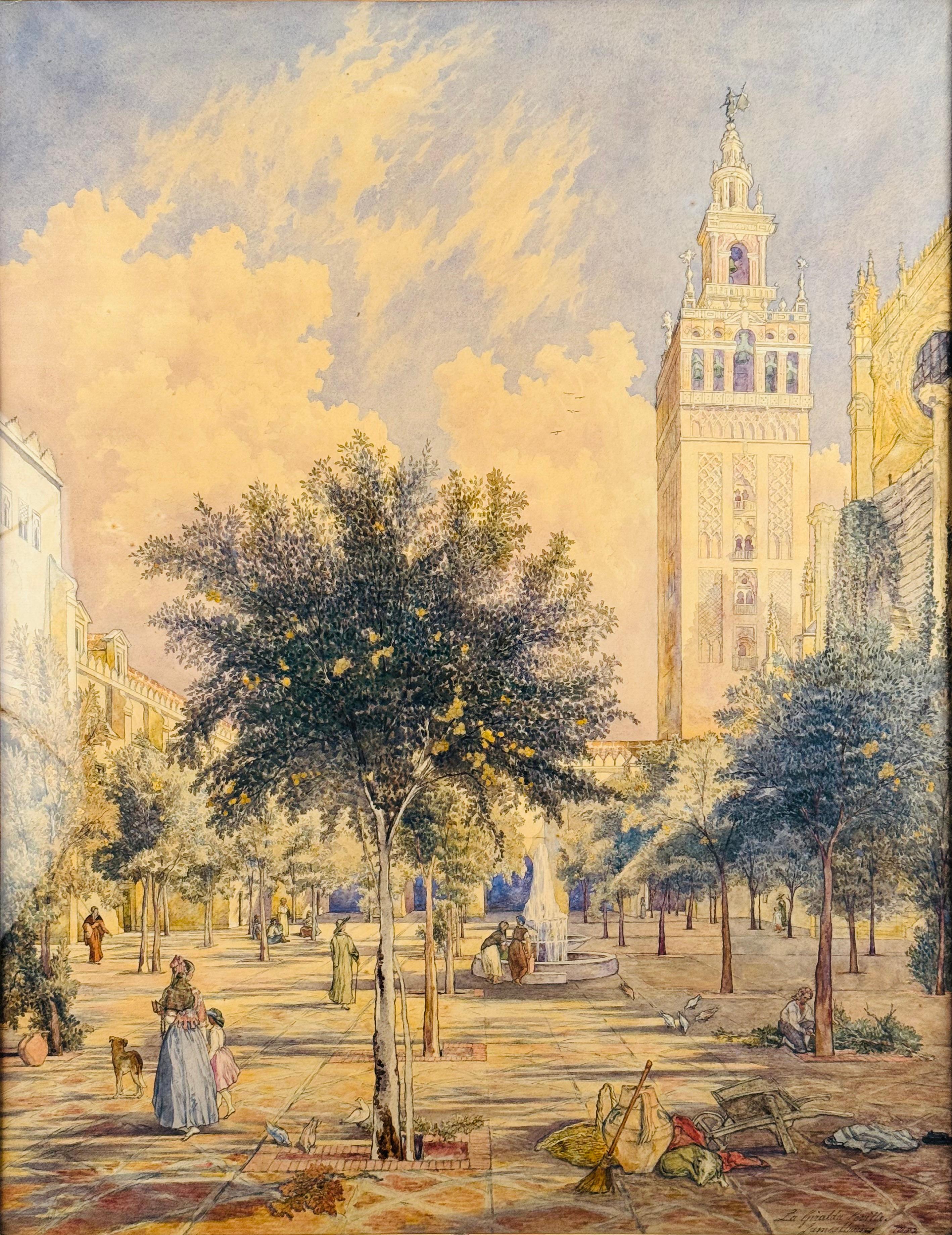 El Patio de los Naranjos, Sevilla - Art by James Uwins