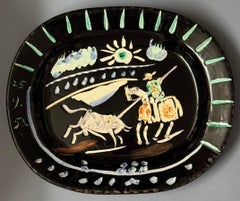 Pablo Picasso, « Corrida soleil » (A.R. 199), céramique