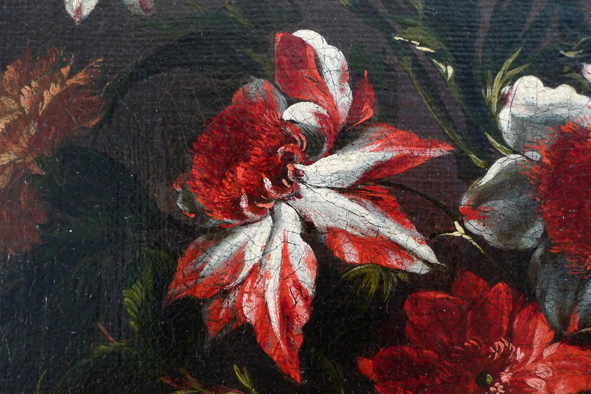 „Cesta de flowers“, Öl auf Leinwand, Stillblumen von Juan de Arellano, 17. Jahrhundert im Angebot 6