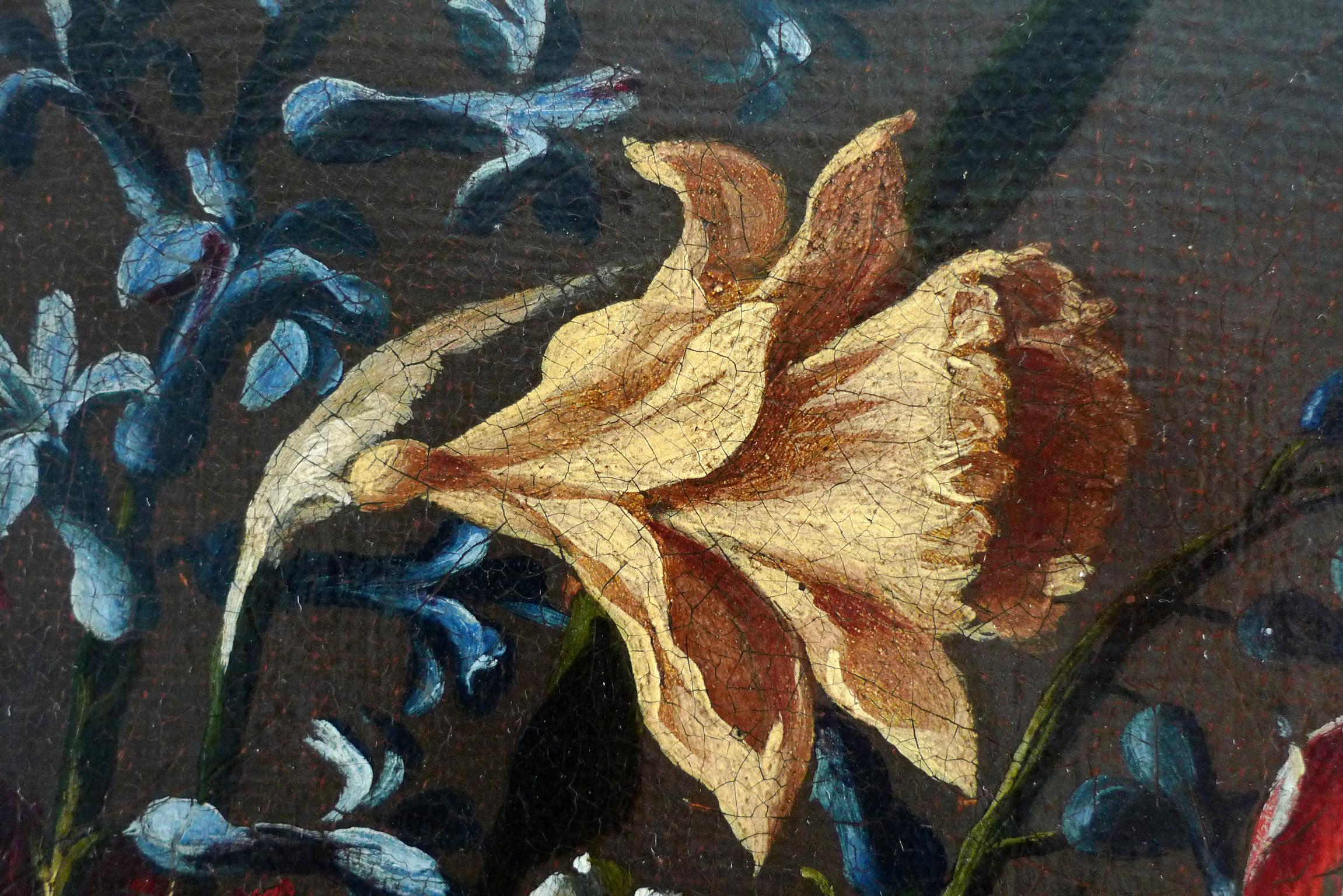 „Cesta de flowers“, Öl auf Leinwand, Stillblumen von Juan de Arellano, 17. Jahrhundert im Angebot 8