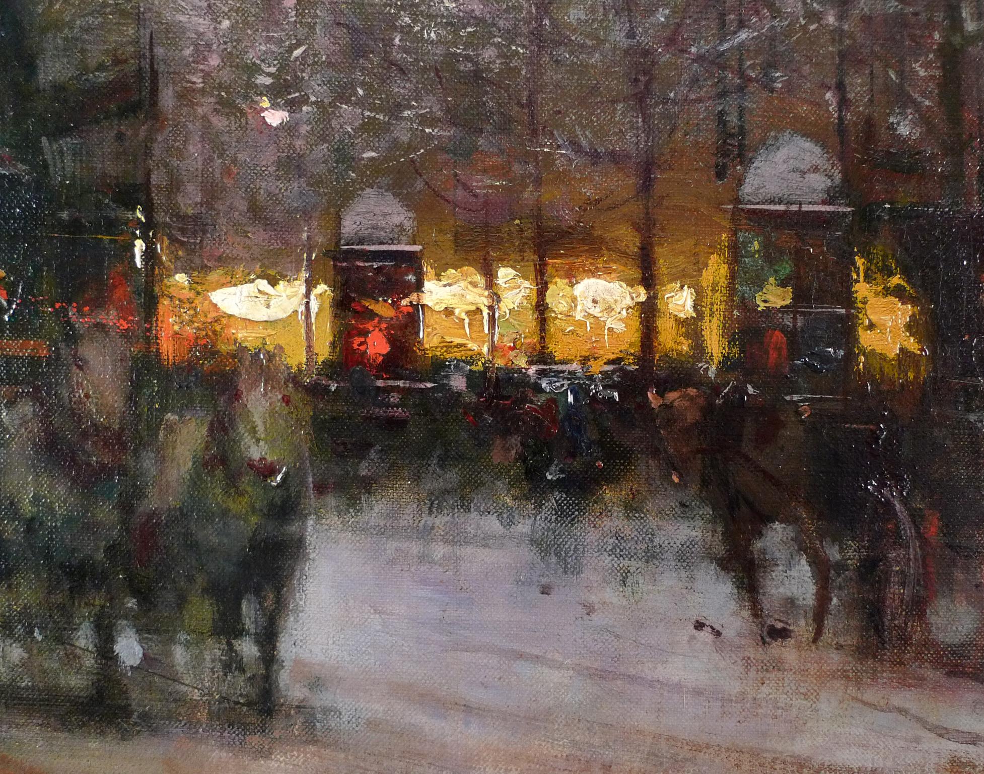 EDOUARD LÉON CORTÈS
French 1882 - 1969
BOULEVARD DE LA MADELEINE ON A SNOWY DAY
signed 