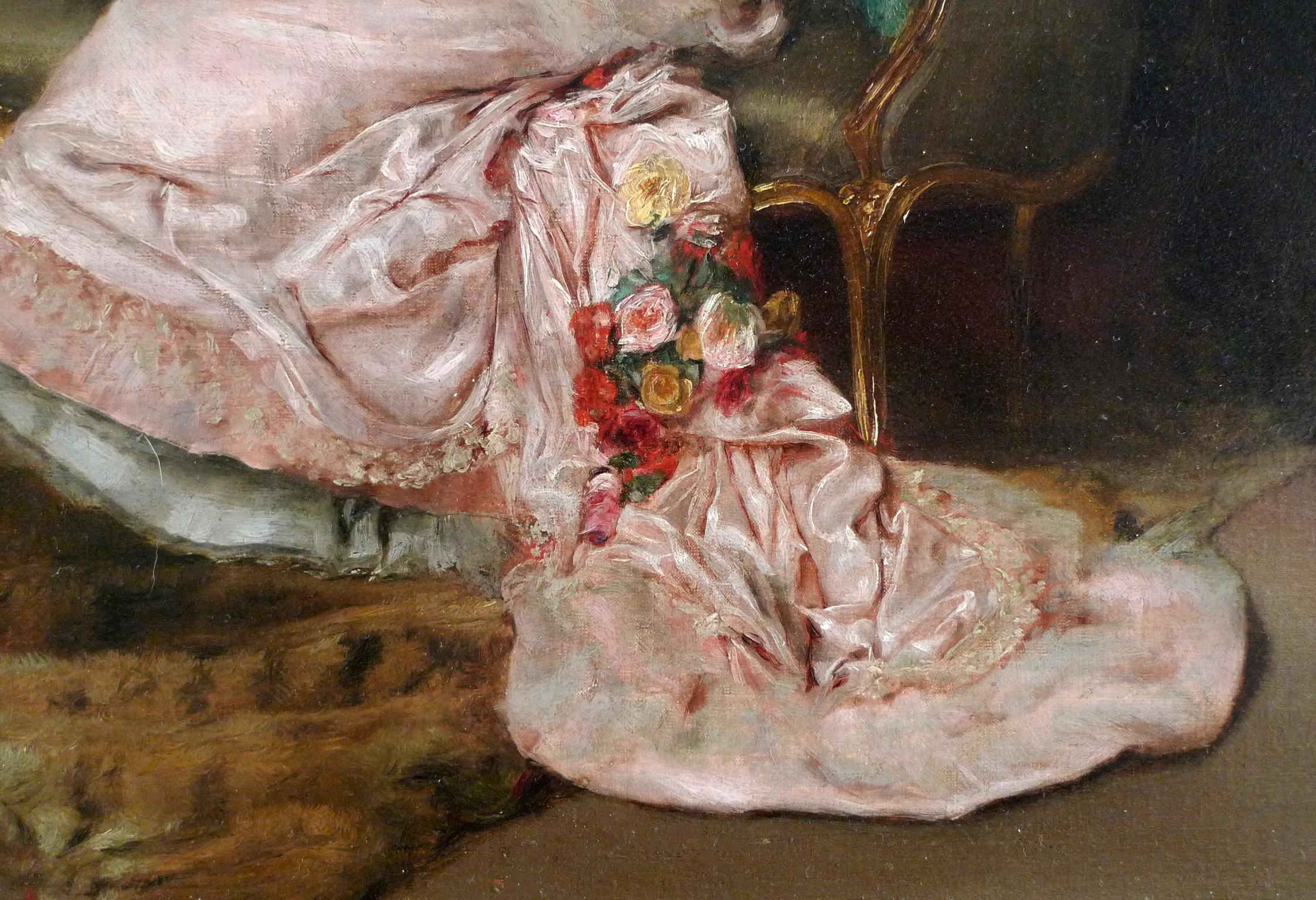 „A Reverie During The Ball“, Öl auf Leinwand, 19. Jahrhundert, von Rogelio Egusquiza im Angebot 2