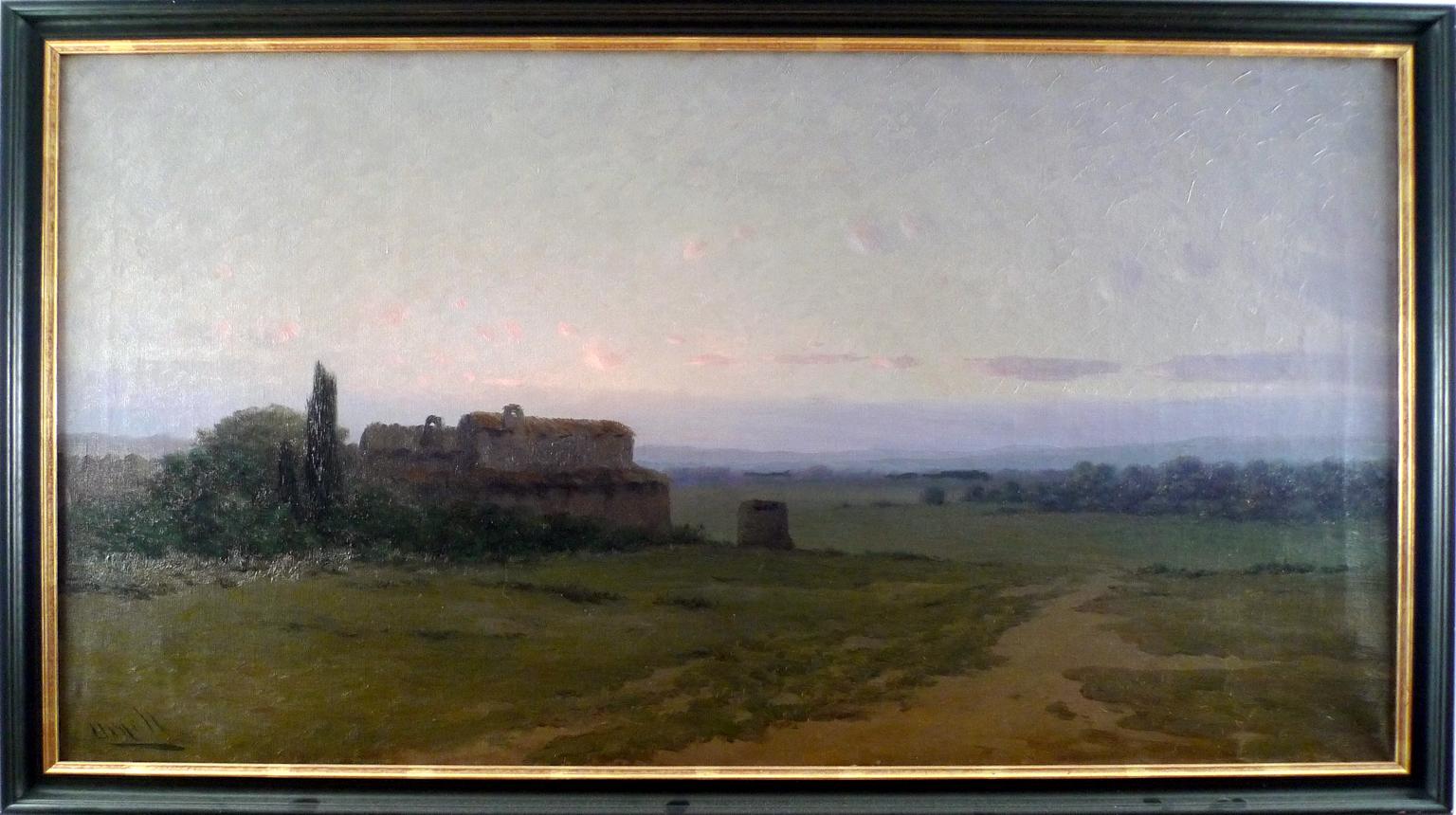"Paisaje de Cataluña", Óleo sobre lienzo de principios del siglo XX por Modest Urgell